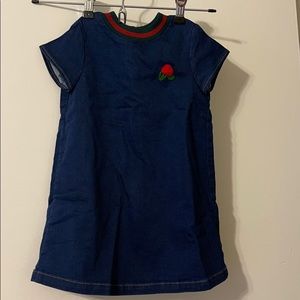 Brand NEW Gucci denim dress size 24 mos